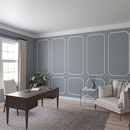 Ekena Millwork - PML05X05BR - Endurathane Bradford Smooth Panel Moulding Corner, 5 7/8"H x 5 7/8"W x (matches moulding PML01X01BR), Factory Primed