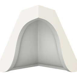 Ekena Millwork - MIC09X06 - Endurathane Traditional Inside Corner, 8 5/8"P x 5 7/8"H, Factory Primed
