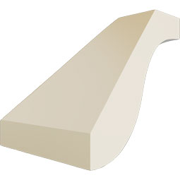 Ekena Millwork - MIC09X06 - Endurathane Traditional Inside Corner, 8 5/8"P x 5 7/8"H, Factory Primed