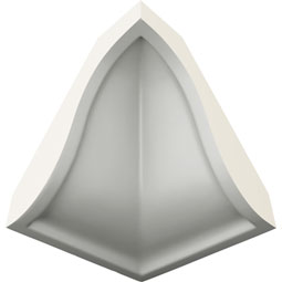 Ekena Millwork - MIC09X06 - Endurathane Traditional Inside Corner, 8 5/8"P x 5 7/8"H, Factory Primed