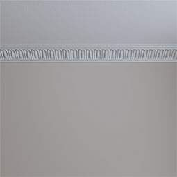 Ekena Millwork - MLD03X03X04CE - Endurathane Chamberlain Crown Moulding, 3 1/4"H x 3 3/8"P x 4 5/8"F x 94 3/8"L, (2" Repeat), Factory Primed