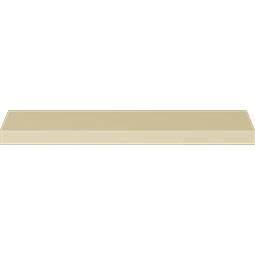 Ekena Millwork - MLD02X02X03LO - Endurathane Loera Crown Moulding, 2 1/2"H x 2 3/8"P x 3 3/8"F x 94 3/8"L, (2" Repeat), Factory Primed