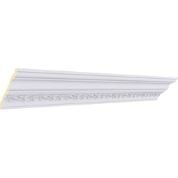 Ekena Millwork - MLD05X05X07TS - Endurathane Terrones Crown Moulding, 5"H x 5 3/8"P x 7 3/8"F x 94 1/2"L, (5 1/2" Repeat), Factory Primed