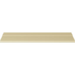 Ekena Millwork - MLD05X05X07TS - Endurathane Terrones Crown Moulding, 5"H x 5 3/8"P x 7 3/8"F x 94 1/2"L, (5 1/2" Repeat), Factory Primed