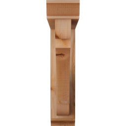 Ekena Millwork - BKTOOLY01 - Olympic Traditional Rough Sawn Bracket w/ Offset Brace