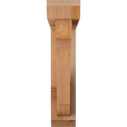 Ekena Millwork - BKTOOLY06 - Olympic Slat Rough Sawn Bracket w/ Offset Brace