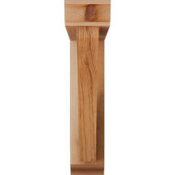 Ekena Millwork - BKTOTHR01 - Thorton Traditional Rough Sawn Bracket w/ Offset Brace