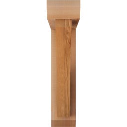 Ekena Millwork - BKTOTHR06 - Thorton Slat Rough Sawn Bracket w/ Offset Brace