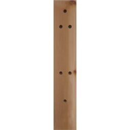 Ekena Millwork - BKTOTHR06 - Thorton Slat Rough Sawn Bracket w/ Offset Brace