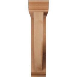 Ekena Millwork - BKTOTRA01 - Traditional Traditional Rough Sawn Bracket w/ Offset Brace