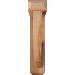 Ekena Millwork - BKTOTRA04 - Traditional Craftsman Rough Sawn Bracket w/ Offset Brace