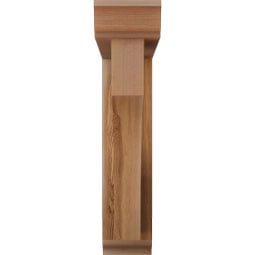 Ekena Millwork - BKTOWTL01 - Westlake Traditional Rough Sawn Bracket w/ Offset Brace