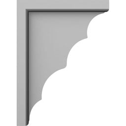 Ekena Millwork - BKT03X07X10TR - Endurathane Traditional Bracket, 3"W x 7 5/8"D x 10 5/8"H, Factory Primed