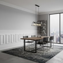 Ekena Millwork - WPKUSQ - Ashford Square Panel Traditional Wainscot Paneling Kit