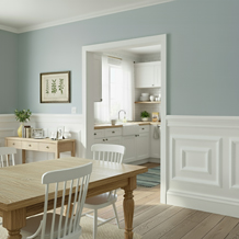 Ekena Millwork - WPKUDP - Ashford Square Double Panel Traditional Wainscot Paneling Kit