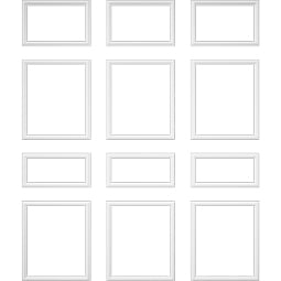 Ekena Millwork - WPKUFW - Ashford Square Panel Full Wall Wainscot Paneling Kit