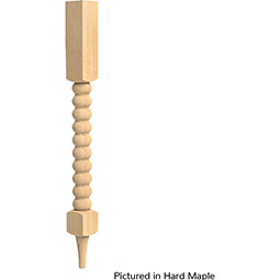Brown Wood Products - BW01010285-1 - 3"W x 3"D x 35 1/4"H Charleston Double Bead Cabinet Column