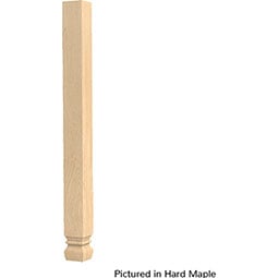 Brown Wood Products - BW01110210WK1 - 3"W x 3"D x 35 1/4"H Kensington Cabinet Column Leg, White Oak