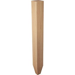 Brown Wood Products - BW01613025-1 - 3"W x 3"D x 29"H Square Column Leg with Foot