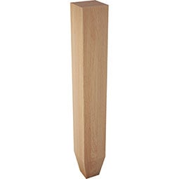 Brown Wood Products - BW01614025-1 - 4"W x 4"D x 29"H Square Column Leg with Foot