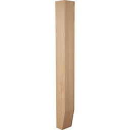Brown Wood Products - BW01621729-1 - 3"W x 3"D x 29"H Bevel Cut Column Leg