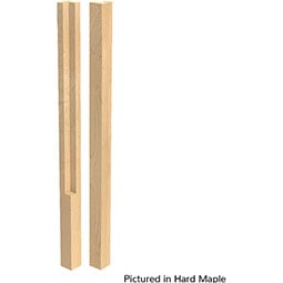 Brown Wood Products - BW01622010-3 - 2"W x 2"D x 34 1/2"H Notched Square Island Column