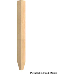 Brown Wood Products - BW01623025-1 - 3"W x 3"D x 35 1/4"H Square Island Column with Foot