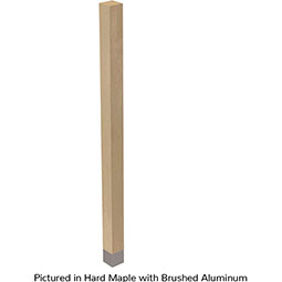 Brown Wood Products - BW01722010-1 - 2"W x 2"D x 35 1/4"H Square Leg with Sleeve