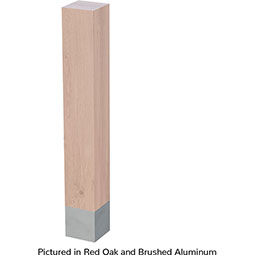 Brown Wood Products - BW01725010-1 - 5"W x 2"D x 35 1/4"H Square Leg w/ Sleeve