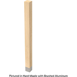 Brown Wood Products - BW01733010-1 - 3"W x 3"D x 42 1/4"H Square Leg w/ Sleeve