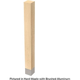 Brown Wood Products - BW01734010-1 - 4"W x 4"D x 42 1/4"H Square Leg w/ Sleeve