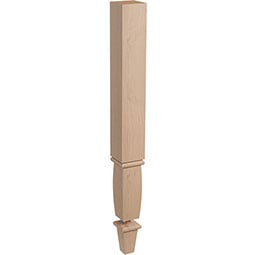 Brown Wood Products - BW01040275-1 - 3 1/2"W x 3 1/2"D x 35 1/4"H Wright Cabinet Column with Detachable Foot