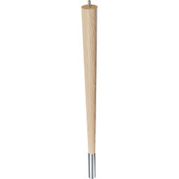 Brown Wood Products - BW01240024-6 - 1 7/8"W x 1 7/8"D x 24"H Round Tapered Leg with Ferrule