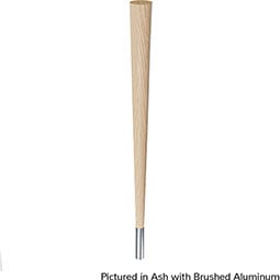 Brown Wood Products - BW01240029-8 - 2 1/4"W x 2 1/4"D x 29"H Round Tapered Semi-Glossed Leg with Ferrule