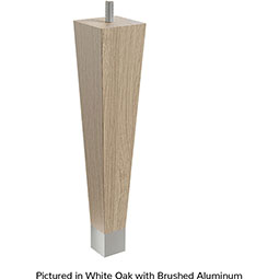 Brown Wood Products - BW01241009-8 - 1 7/8"W x 1 7/8"D x 9"H Square Tapered Semi-Glossed Leg with 1" Ferrule