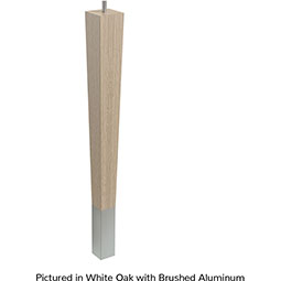 Brown Wood Products - BW01241018-8 - 1 7/8"W x 1 7/8"D x 18"H Square Tapered Semi-Glossed Leg with 4" Ferrule