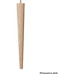 Brown Wood Products - BW01243018-8 - 1 7/8"W x 1 7/8"D x 18"H Round Tapered Leg with Semi-Glossed Finish