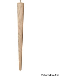 Brown Wood Products - BW01243024-8 - 1 7/8"W x 1 7/8"D x 24"H Round Tapered Leg with Semi-Glossed Finish