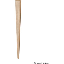 Brown Wood Products - BW01243029-8 - 2 1/4"W x 2 1/4"D x 29"H Round Tapered Leg with Semi-Glossed Finish