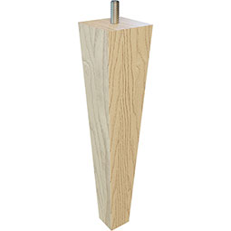 Brown Wood Products - BW01244009-6 - 1 7/8"W x 1 7/8"D x 9"H Square Tapered Leg