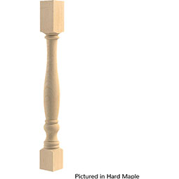 Brown Wood Products - BW01510200-1 - 3 1/2"W x 3 1/2"D x 34 1/2"H Colonial Island Column