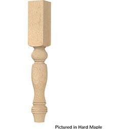 Brown Wood Products - BW01060210-1 - 5"W x 5"D x 35 1/4"H Country French Cabinet Column