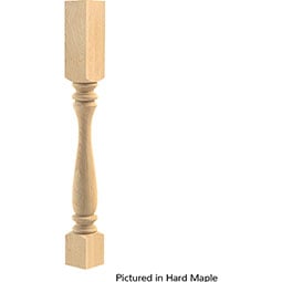 Brown Wood Products - BW01520210-1 - 3 3/4"W x 3 3/4"D x 35 1/4"H Urn Island Column