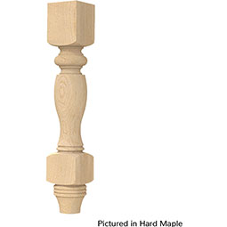 Brown Wood Products - BW01410110-1 - 5"W x 5"D x 29"H Large Country French Double Square Leg