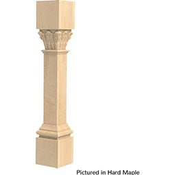 Brown Wood Products - BW01520223-1 - 6"W x 6"D x 35 1/4"H Large Ionic Acanthus Column