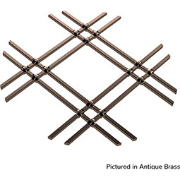 Brown Wood Products - BW01364811614P-1 - Flat Double Diamond Decorative Cabinet Grille