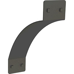 Brown Wood Products - BW01651090-1 - 3"W x 10 1/8"D x 12 1/4"H Lexington Shelf Strap