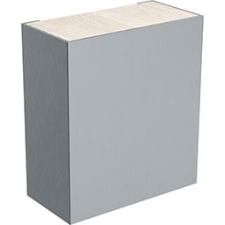 Brown Wood Products - BW01704245-1 - 4"W x 2"D x 4 1/2"H Narrow Toe Kick Foot w/ 4 1/2" Metal Sleeve