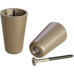 Brown Wood Products - BW01SLPR104-1 - 1 1/8"W x 1 1/8"D x 1 7/8"H Brass Slipper Cups