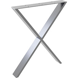 Brown Wood Products - BW01XCONT-1 - 23 1/4"W x 3 1/8"D x 28"H Contemporary X-Base Countertop Support